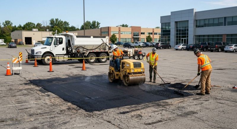 Asphalt Parking Lot Repair in San Diego County, CA