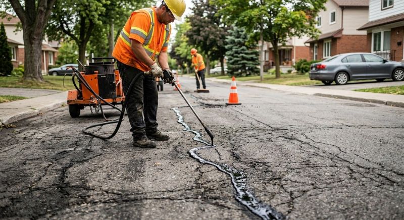 Asphalt Cracks Repair in Los Angeles, CA