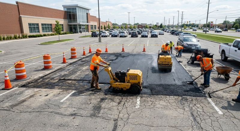 Asphalt Parking Lot Repair in San Diego, CA