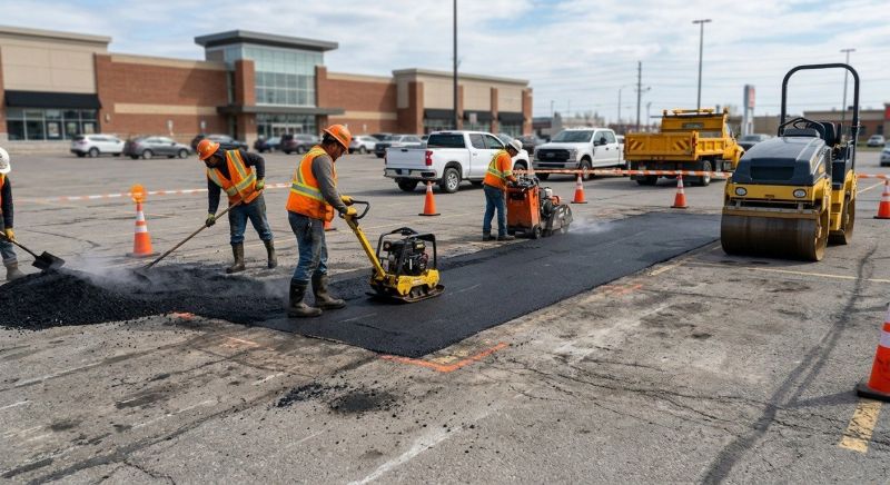 Asphalt Parking Lot Repair in Conway, AR