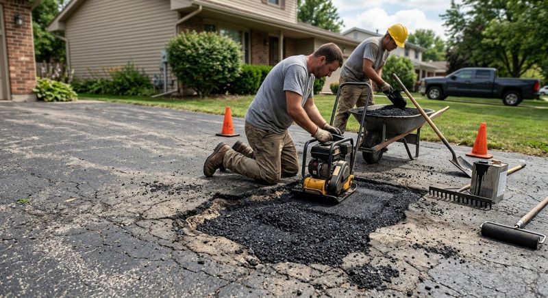 Blacktop Driveway Repair in Savannah, GA